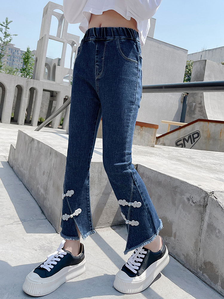 Moda ragazze jeans autunno abbigliamento per – Grandado