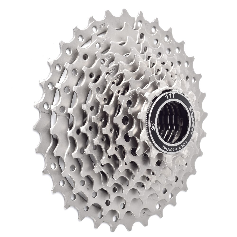 SWTXO Silver 9 Speed Cassette Freewheel For SHIMAN0 Mountain Bicycle Flywheel 9S 11-36T 23T 25T 28T 30T Cycling Accessories