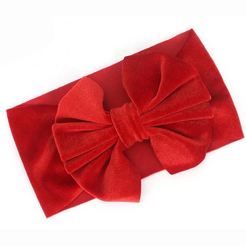 oro de bebé de terciopelo cinta elástica turbante diadema arcos niños bebé niña diademas para el pelo accesorios para el pelo para niños: headband 8