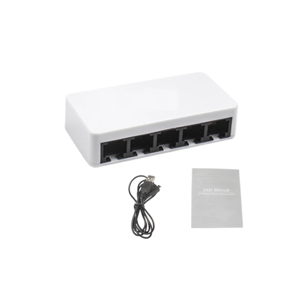 5 Häfen schnell Ethernet 10/100Mbps Netzwerk schalten Schreibtisch Laptop Lan Hub Energie durch Mikro USB Mini Größe Stecker und abspielen