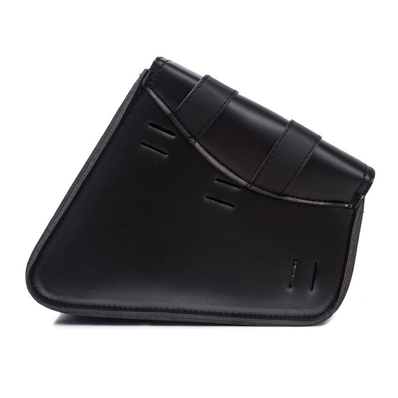 Alforjas universales para motocicleta, bolsas de herramientas laterales de cuero PU, bolsas de sillín impermeables