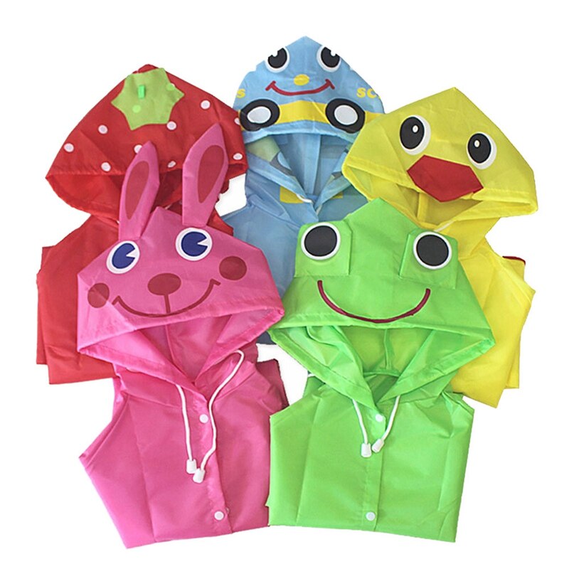 Cartoon Dier Stijl Waterdichte Kinderen Regenjas Kinderen Regenjas Student Dier Stijl Regenjas Polyester Waterdicht Kind