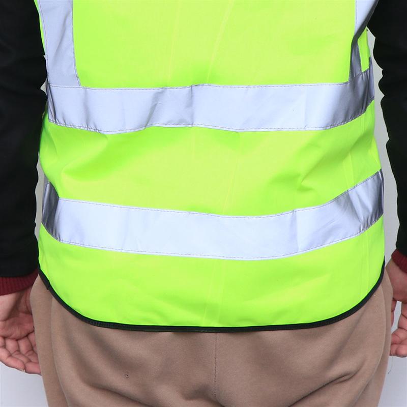 Sleeveless Multi-pocket High Visibility Riding Garment for Sanitation Staff Police