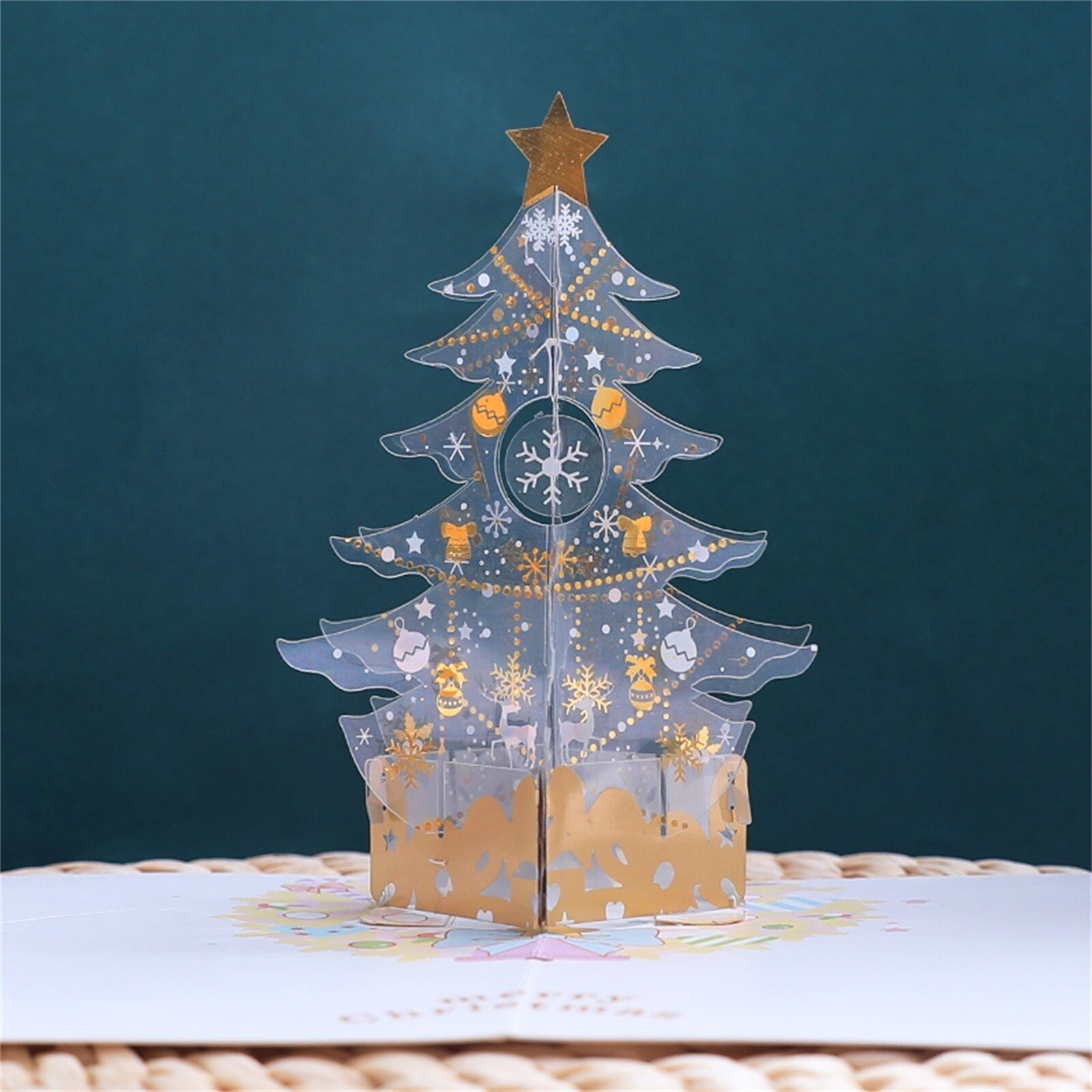 Christmas Greeting Card Three-dimensional 3d Handmade Card Thank You Card Christmas Ornamen Xmas Year Merry Christmas