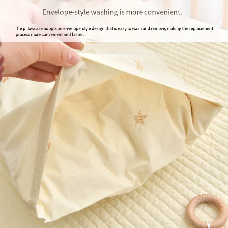 Neugeborenen Baby Reine Baumwolle Kissen Baby Baumwolle Kissen Kindergarten kinder Nickerchen Atmungsaktive Buchweizen Kissen Abnehmbare Kissenbezug