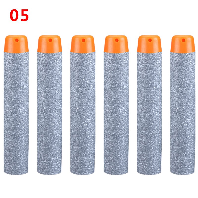 10pcs/bag Soft Hollow Hole Head Refill Darts Toy Gun supply for Christmas Birthday Kid Children TSLM1: Gray