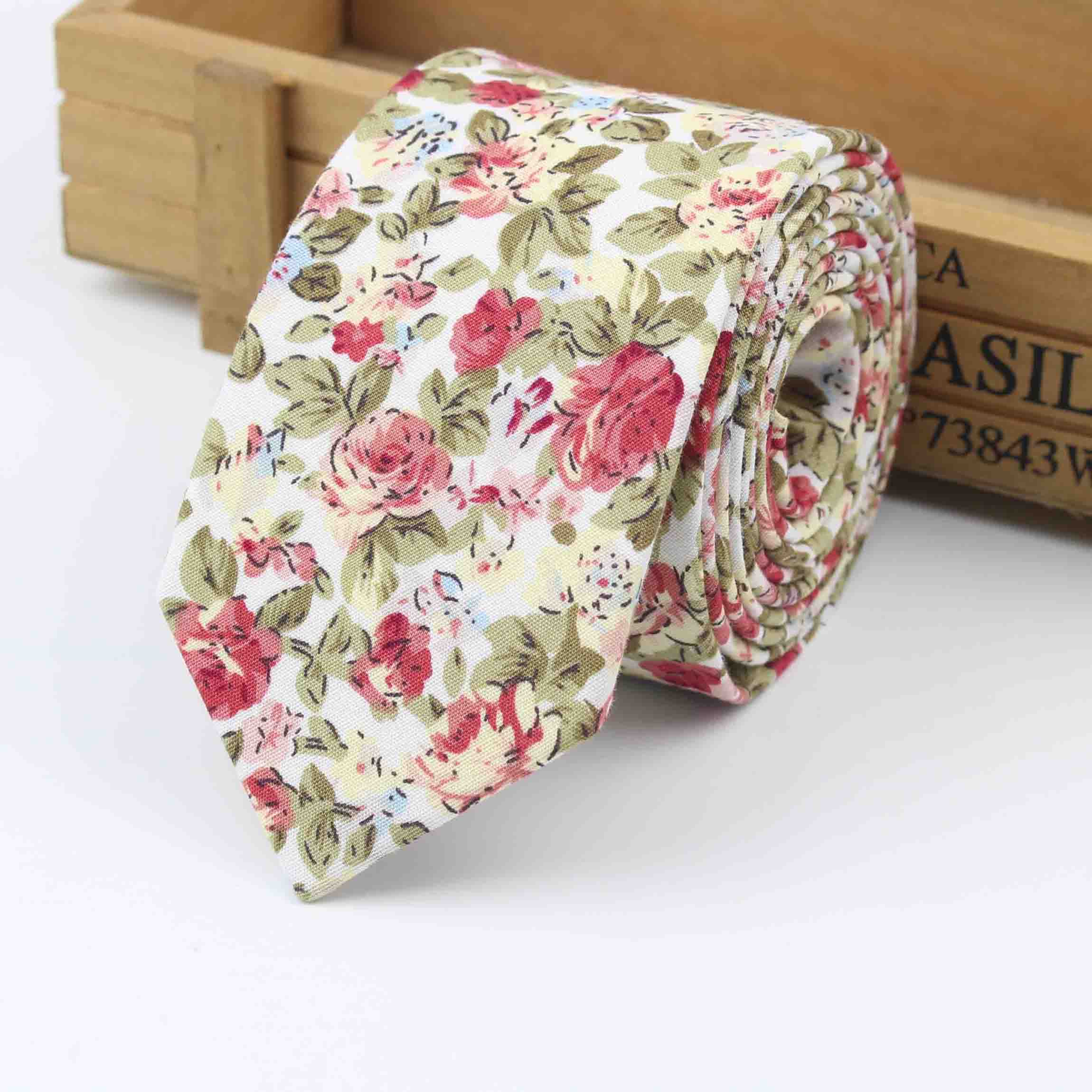 Tyyli solmio casual check keinotekoinen puuvilla kukka roes rusetti paisley skinny ties miesten pieni cravat: 5