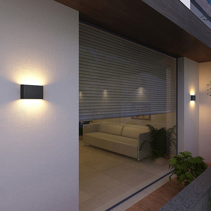 Utendørs vanntett vegglampe moderne ledet vegglampe innendørs vegglampe dekorativ belysning veranda hagelys vegglamper  rf01