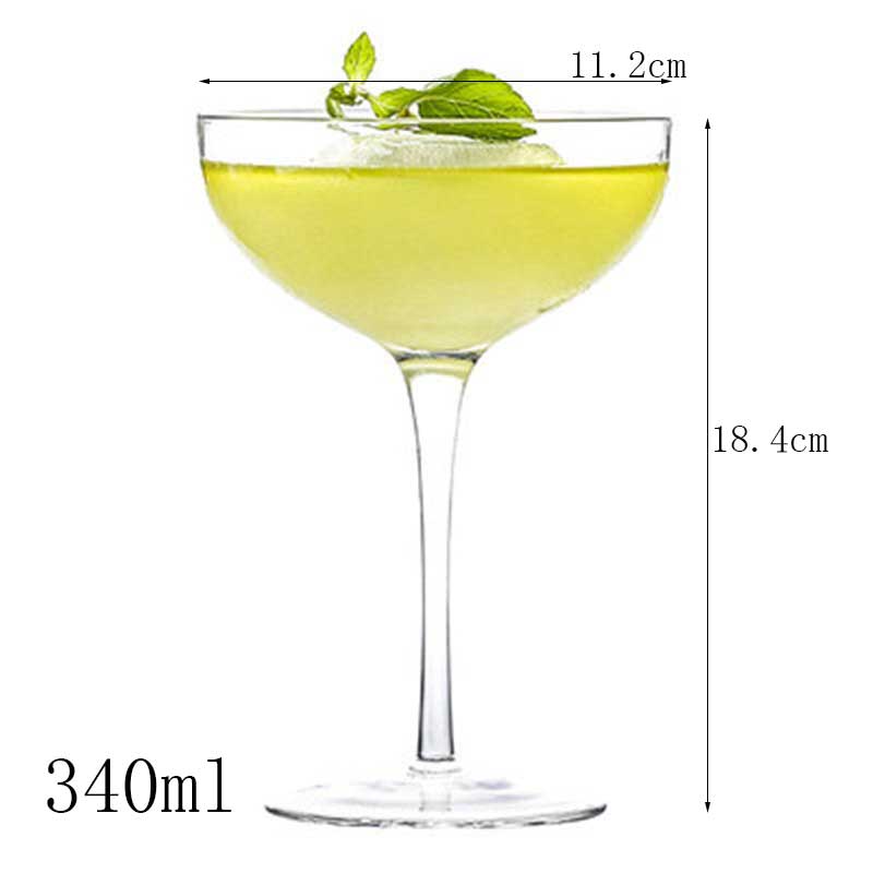 1Pcs Cocktail Glass Kitchen Bar Wine Glass Martini Cup Champagne Flutes Goblet Cup Wedding Party Drinking Glasses vaso: N