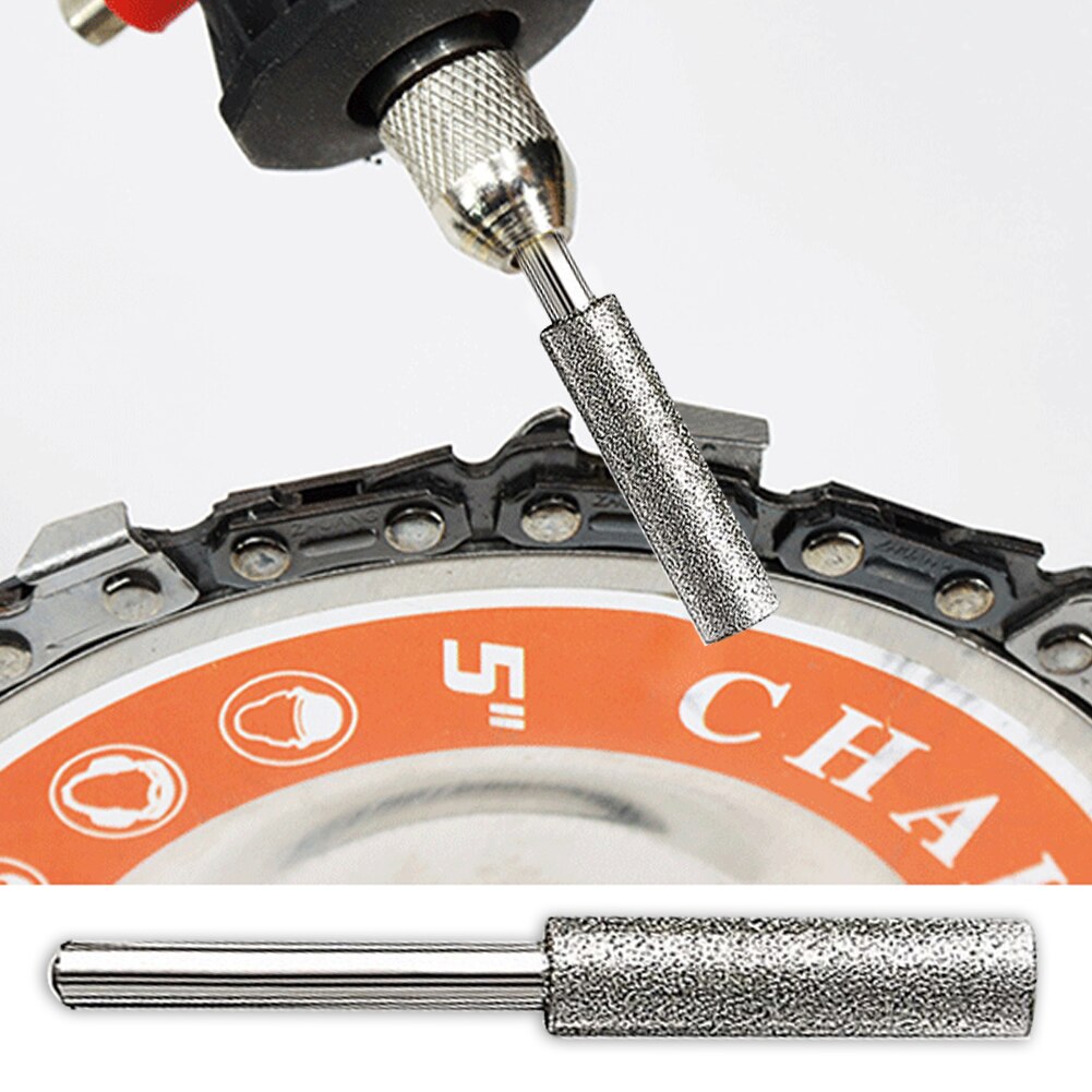 5Pcs Diamond Chainsaw Sharpener Burr Stone File Chainsaw Sharpening File Stone Grinding Carving Tools for Woodwork