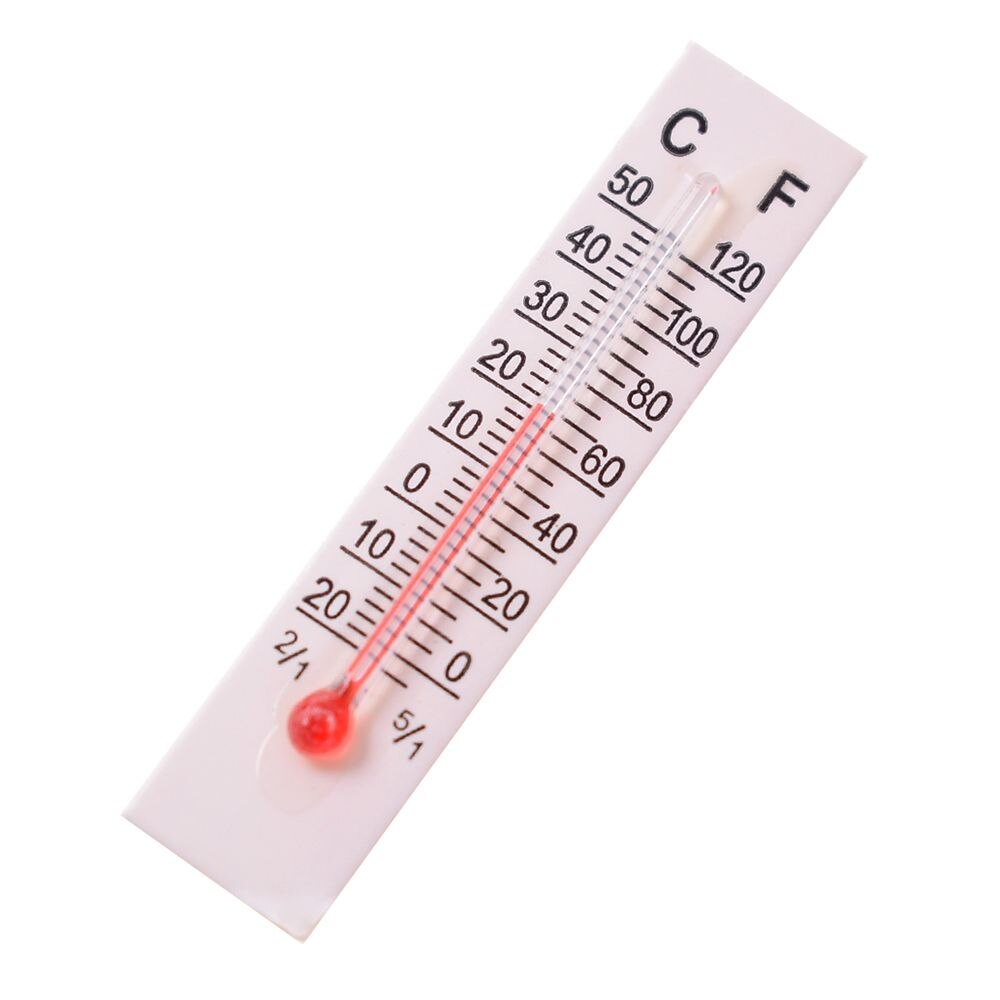 10 stück Skala Thermometer 5X 1,1 CM Miniatur Papier Karton Thermometer draussen drinnen Genaue Temperatur Messung