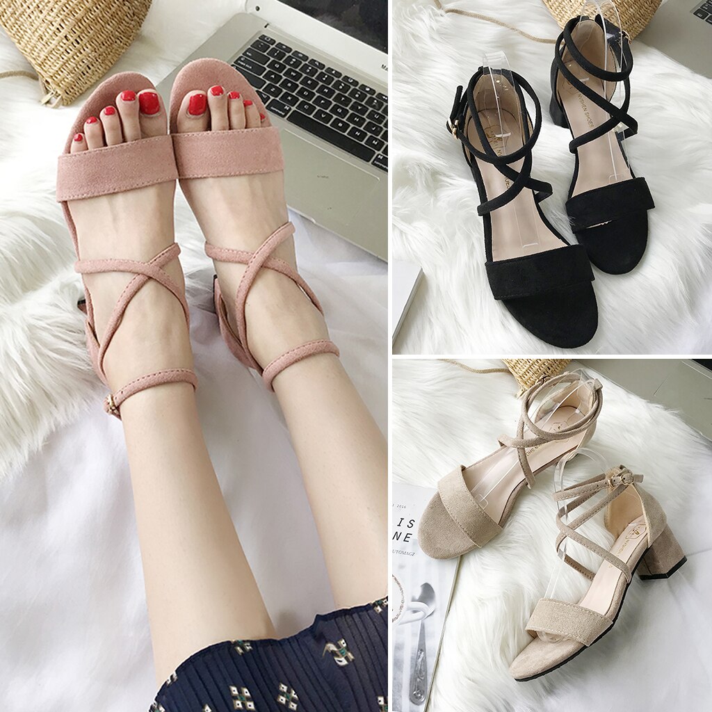 Summer Roman Women's Shoes Peep Toe Female Sandals