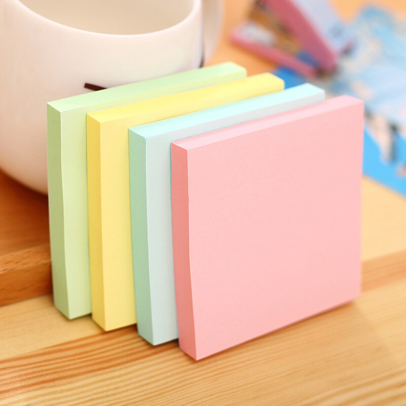 1 pad lot Memo Pad Paste paper 51*76 mm 100 page sticky note Sticker Post-it Labels Stickers Note deli Office Supplies