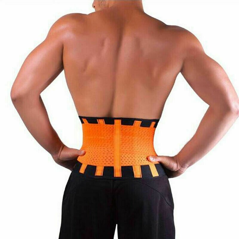 Vrouwen Sport Riem Taille Instructeur Riem Verstelbare Fitness Riem Voor Running Yoga Hal Oranje