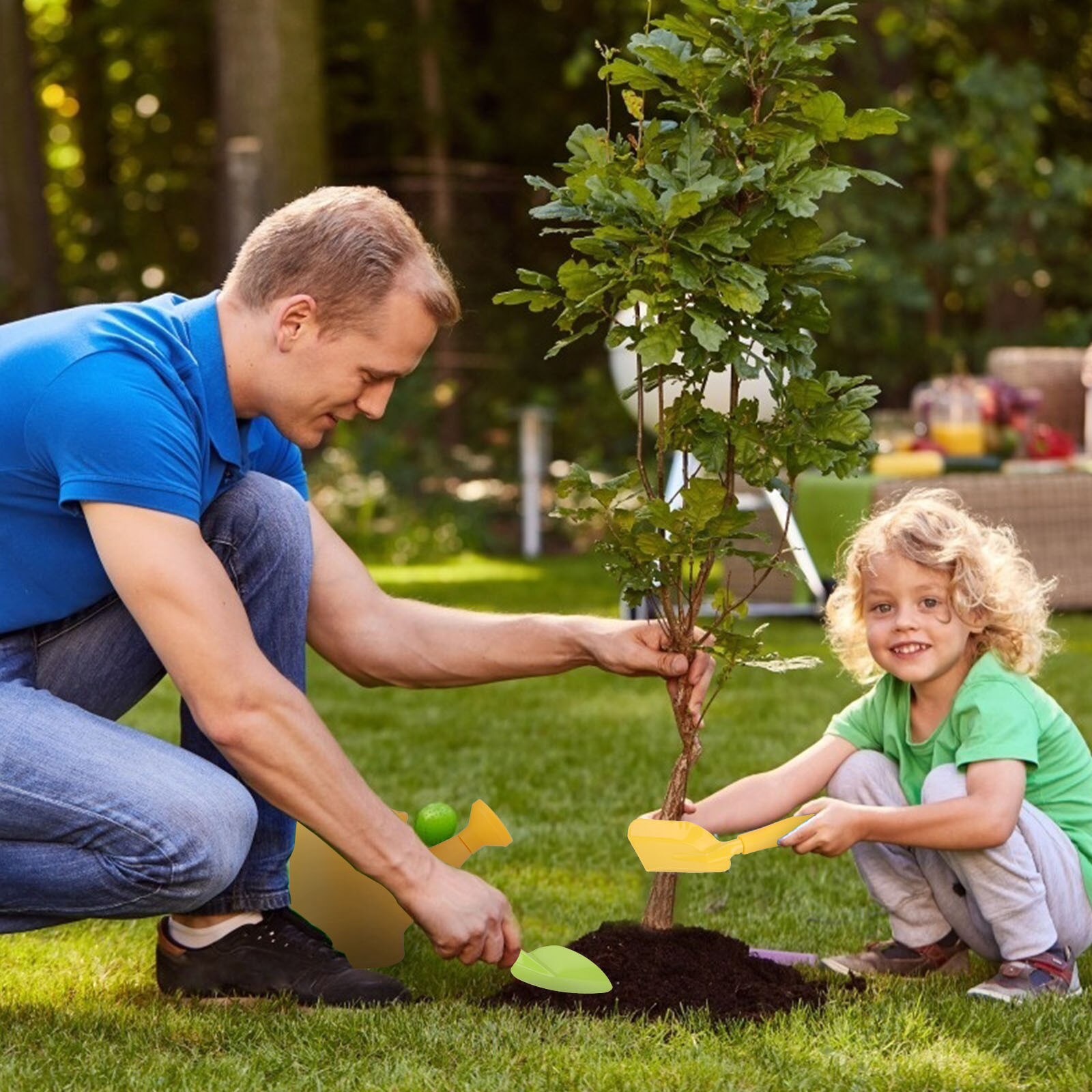 Tuin Schop Planten Tool Werken Tool Kinderen Multifunctionele Tuinieren Hulpmiddel Strand Speelgoed Voor Kinderen Onderwijs Ouder Kind Speelgoed