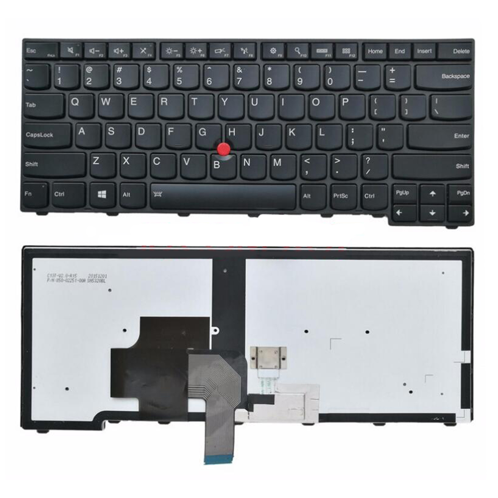 Engelsk tastatur for lenovo thinkpad  l440 l450 l460 l470 t431s t440 t440p t440s t450 t450s e440 e431s t460 ui us