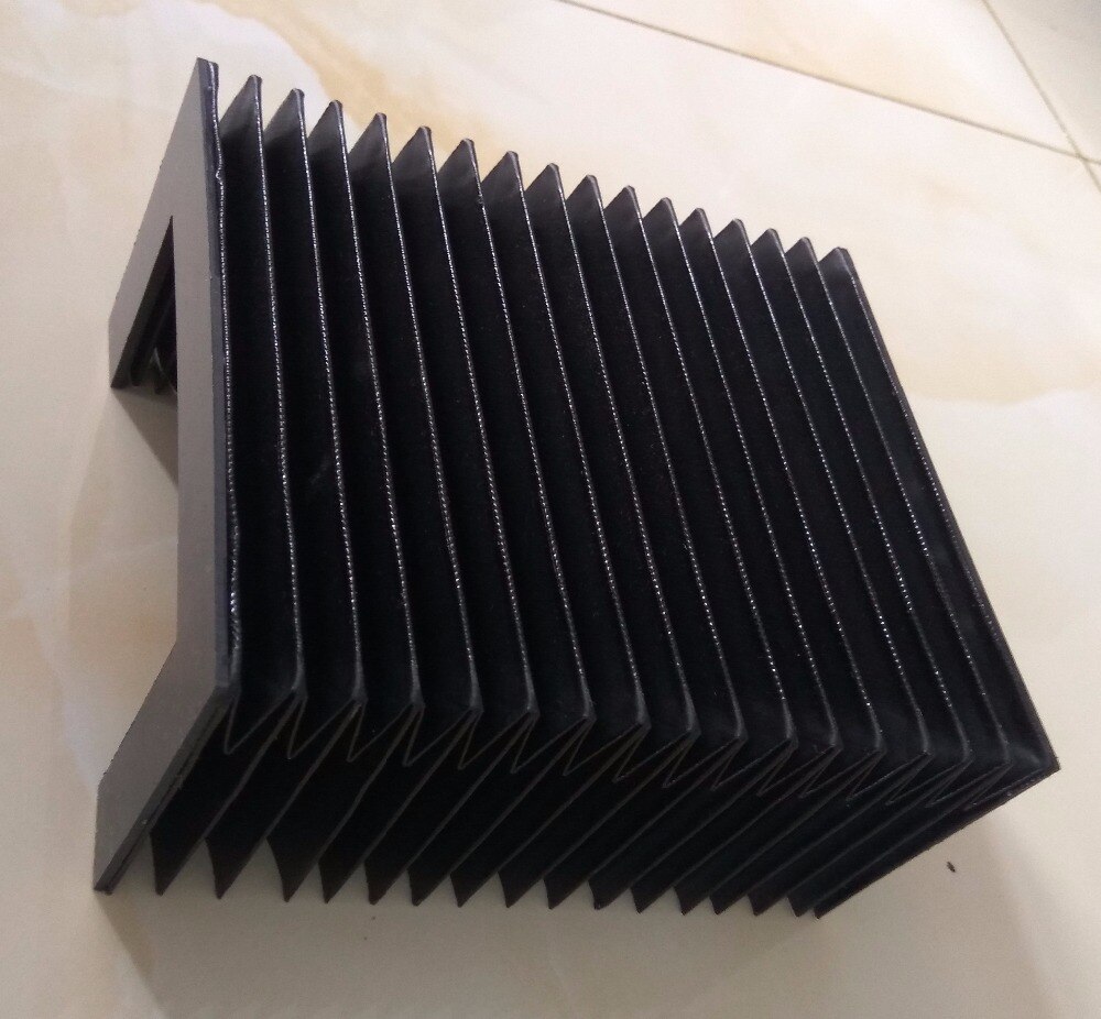 Machine protective bellows cover T12,internal: 144mmx32mm,external:180mmx42mm,Lmax:800mm