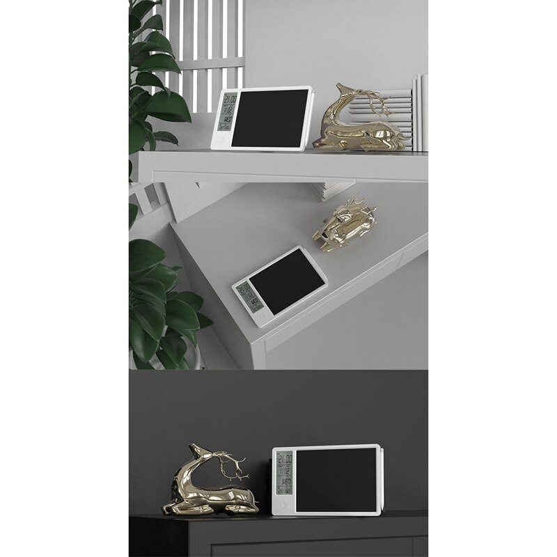 Klok Kalender Lcd Schrijfblad Elektronische Digitale Grafische Tekening Weer Pad Temperatuur Vochtigheid Display