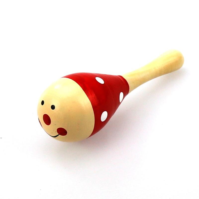 1Pc Infant & Toddlers Wood Sand Hammer Wooden Maraca Rattles Sand Hammer Kids Musical Party Favor Child Baby Shaker Toy