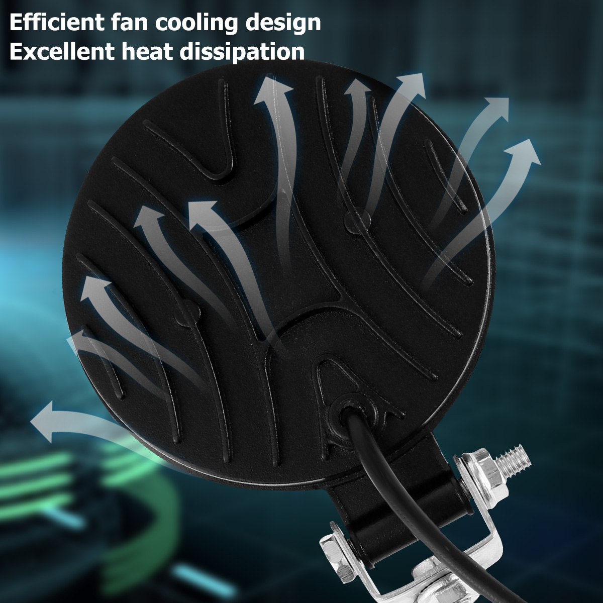 2 Stuks Led Werklamp 480W Auto Truck Led Koplamp Ronde Led Verlichting 6000K 5000lm Koplamp Voor Off-Road Auto Suv Rijlichten