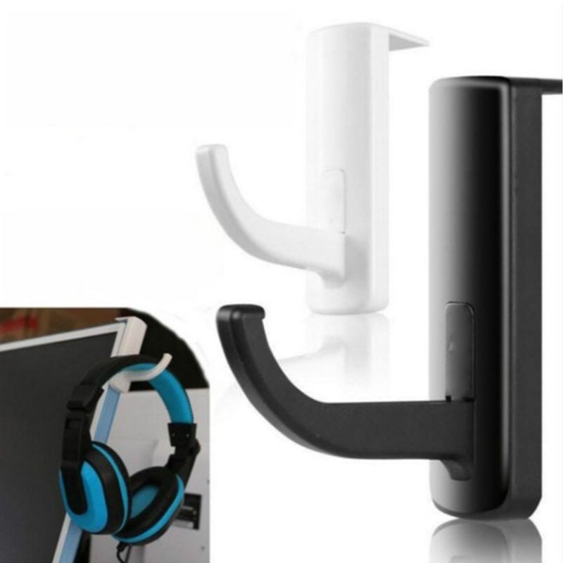 Hovedtelefonholder bøjle væg pc skærm stander holdbart hovedtelefon tilbehør headset bøjle pc skærm holder stand 2 farver