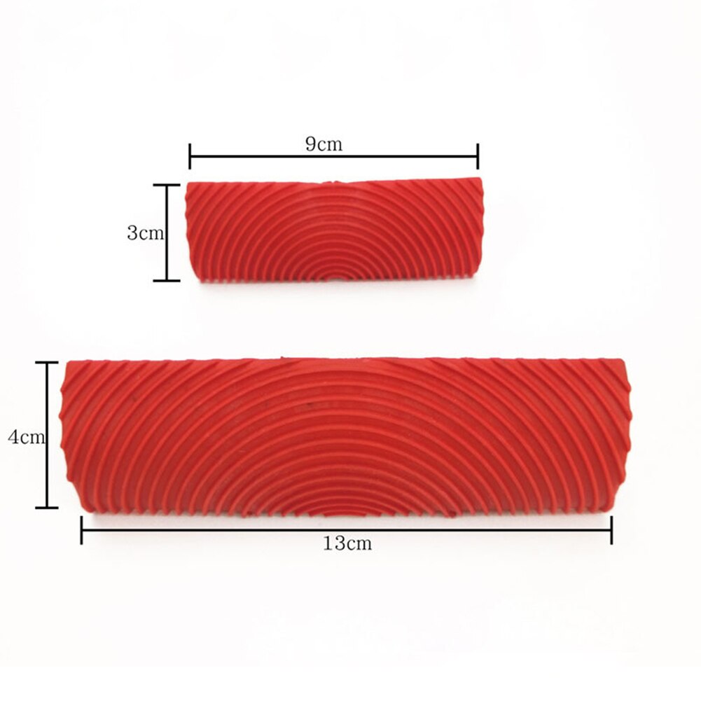 Rubber Imitation Wood Grain Paint Roller Brush DIY Wall Door Texture Painting Tool Rubber Wood Grain Painting Decorating Tools: Set C