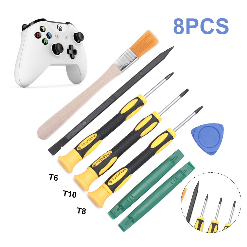Kit d'outils de réparation pour manette de jeu, jeu de tournevis T6 T8 T10 pour Xbox One 360 pour PS3 PS4, accessoires