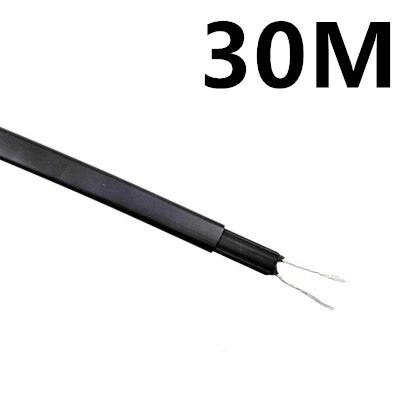 Câble chauffant auto-régulant, Protection contre le gel, 20 W/m, 200 ~ 240V AC 65C5C, dégivrage, fils de fonte de neige: 30M