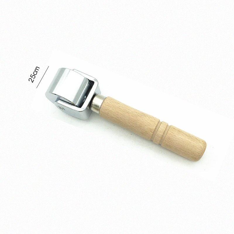 Herramienta de rodillo de cuero, soporte de carpeta de grabado de cuero, pegamento de hierro para neumáticos de goma, herramientas de artesanía de rodillo de cuero DIY: Silver S