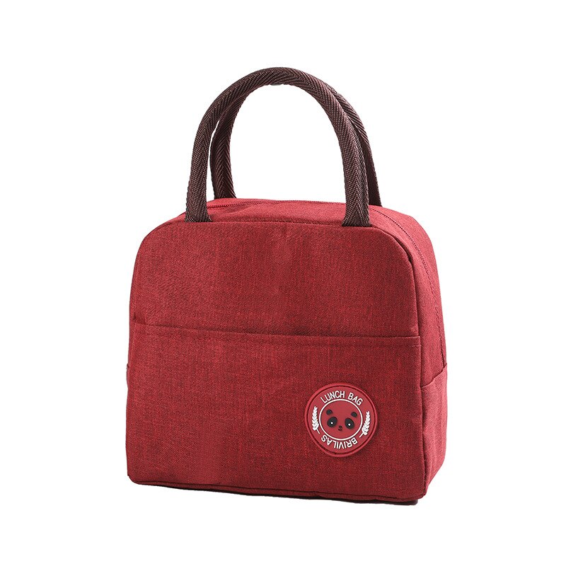 Nuova borsa da Picnic portatile con cerniera per la conservazione del calore: Rosso