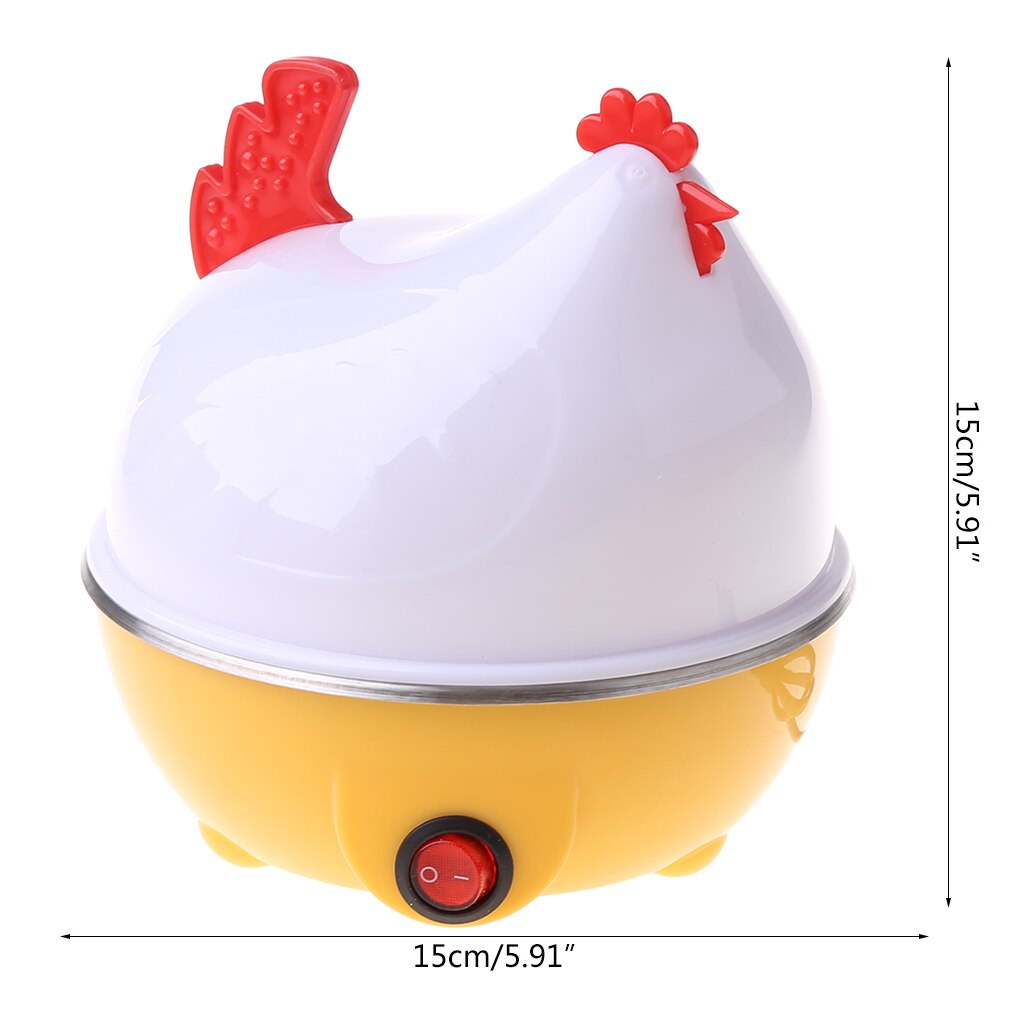 Electric Egg Steamer 7 Egg Capacity Electric Egg Cooker for Hard Boiled Eggs Multi-function Cartoon Hen Egg Boiler