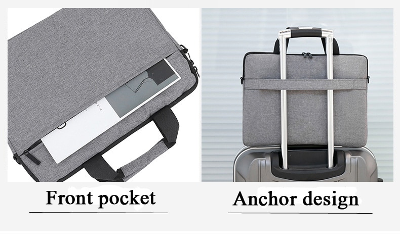 13 14 15 inch Laptop Bag Waterproof Notebook Case Sleeve For Macbook Air Pro Computer Shoulder Handbag Women Men Briefcase