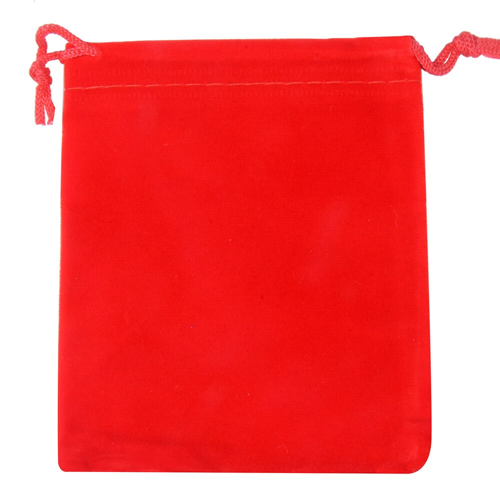 25pcs/bag 9x12cm Jewelry Packaging Velvet Bag Wedding Bags & Pouches: Red