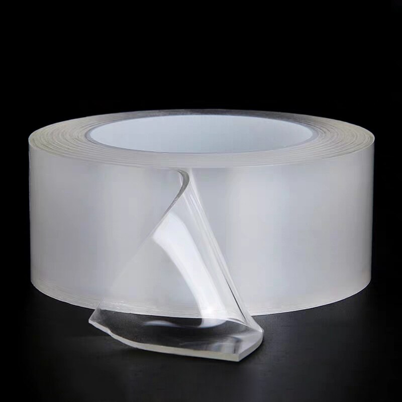 Multifunktionelt dobbeltsidet klæbende nanobånd sporbart vaskbart aftageligt bånd tandbørsteholder badeværelse