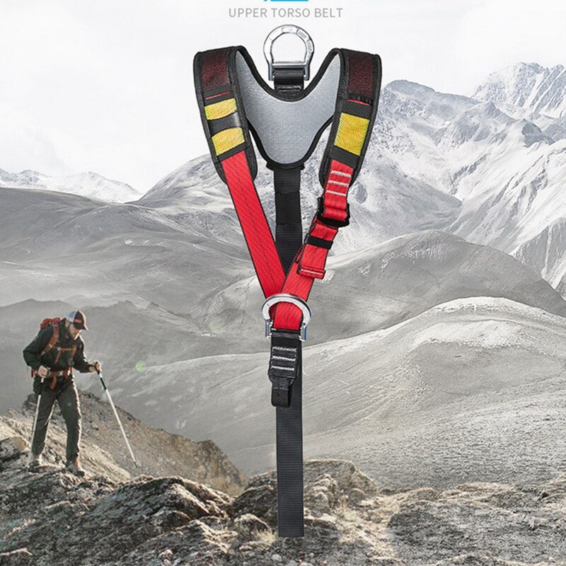 Outdoor Beschermende Apparatuur Bovenlichaam Veiligheidsgordel Schouder Riem Klimmen Alpinisme Veiligheidsgordel Downhill Rescue