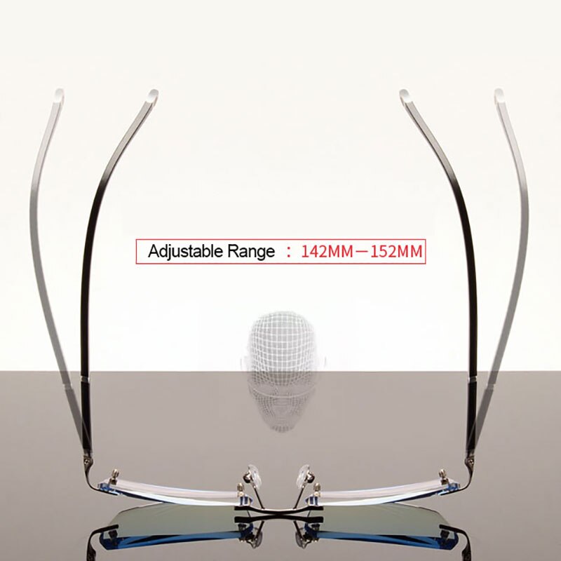 Männer Brillen C001 Diamant Trimmen Schneiden Randlose Brillen Optische Gläser Rahmen für Mann Brille