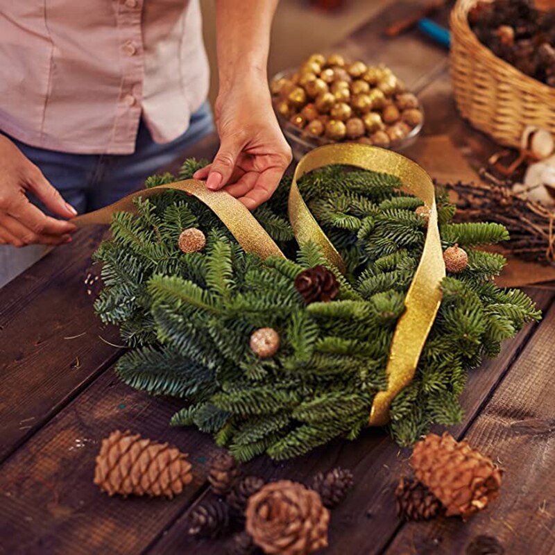 2 Pack Wire Wreath Frame Wire Wreath Making Rings Green for Year Valentines Decoration (8 Inch)