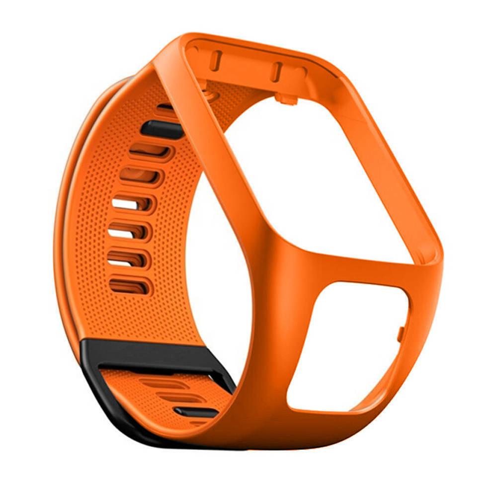 De silicona de correa de reloj correa para TomTom Runner 2 3 chispa 3 GPS reloj deportivo Tom 2 serie 3 de banda inteligente: Naranja