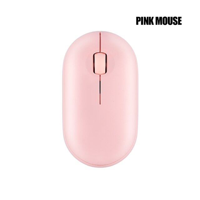 Pebble 2.4G Wireless Mouse Ergonomic Mute Mause Portable Ultra-light Mice for PC Laptop Desktop Notebook Office Use: Pink Mouse