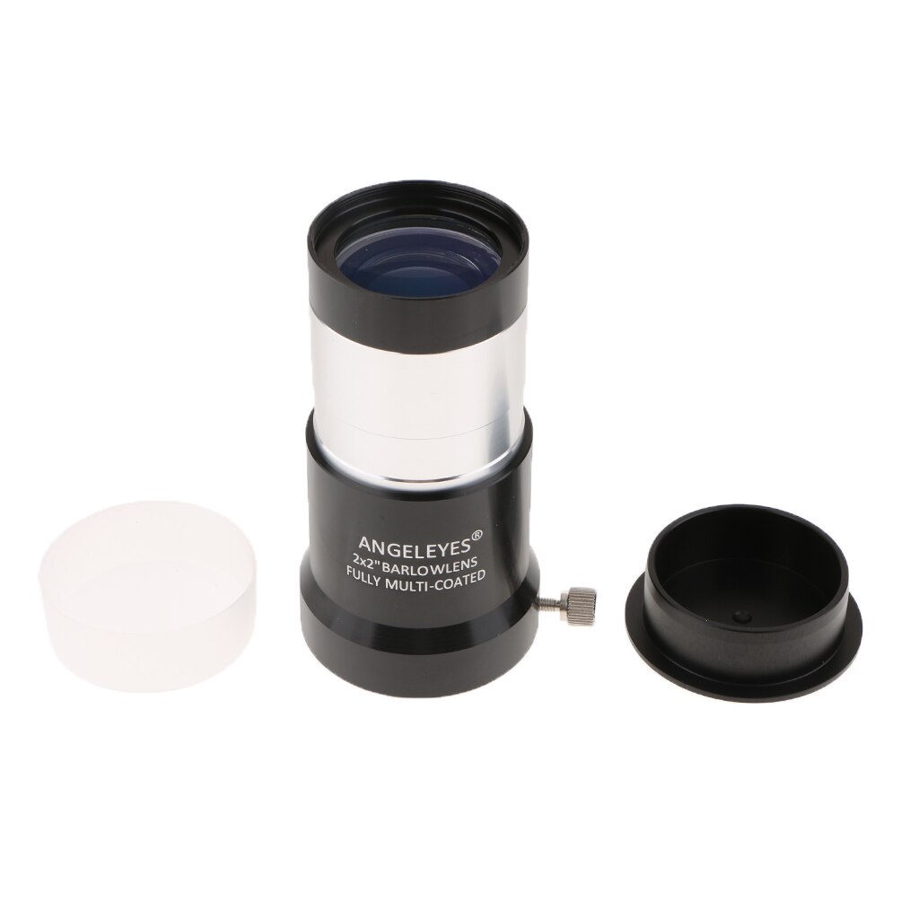 Barlow Lens 2X Metal 2'' Achromatic Barlow Lens for Telescope Eyepieces