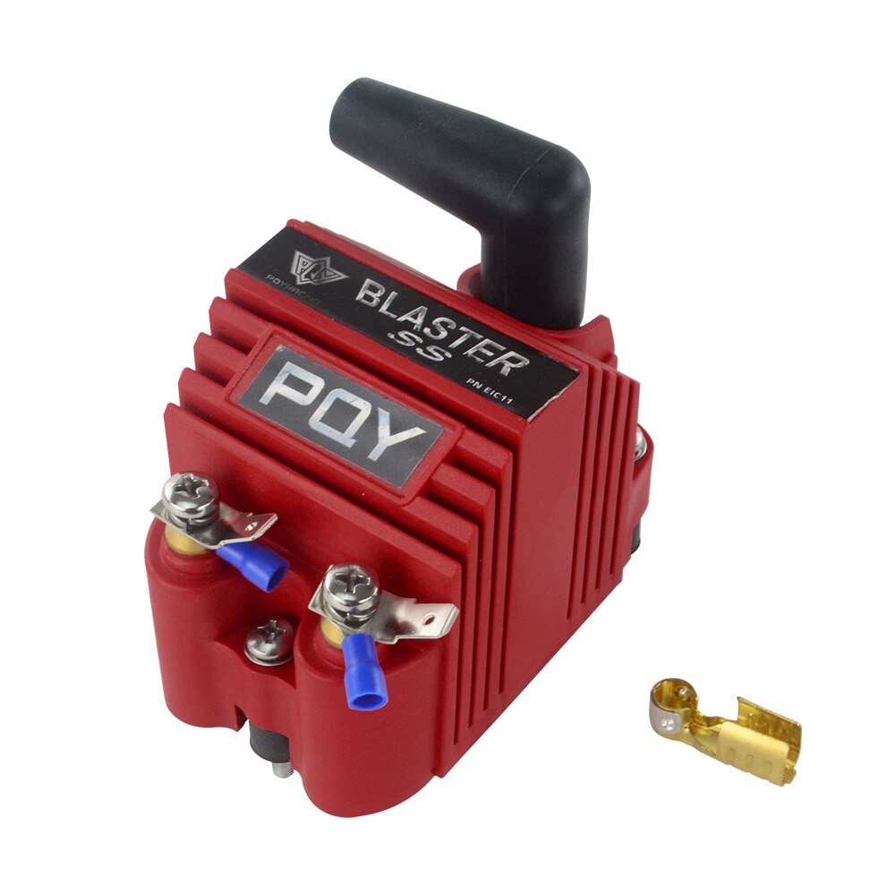 LZONE - Universal Blaster Ss 12V High Output External Male E-Core Ignition Coil With Kits Adaptor JR-EIC00-K