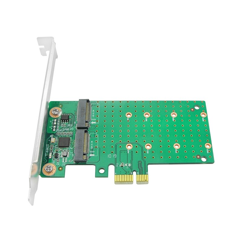 M.2 Adapter Card Pcie X1 Naar 2 Poort M.2 SATA3 Adapter Gratis Drive Ondersteuning Boot Disk