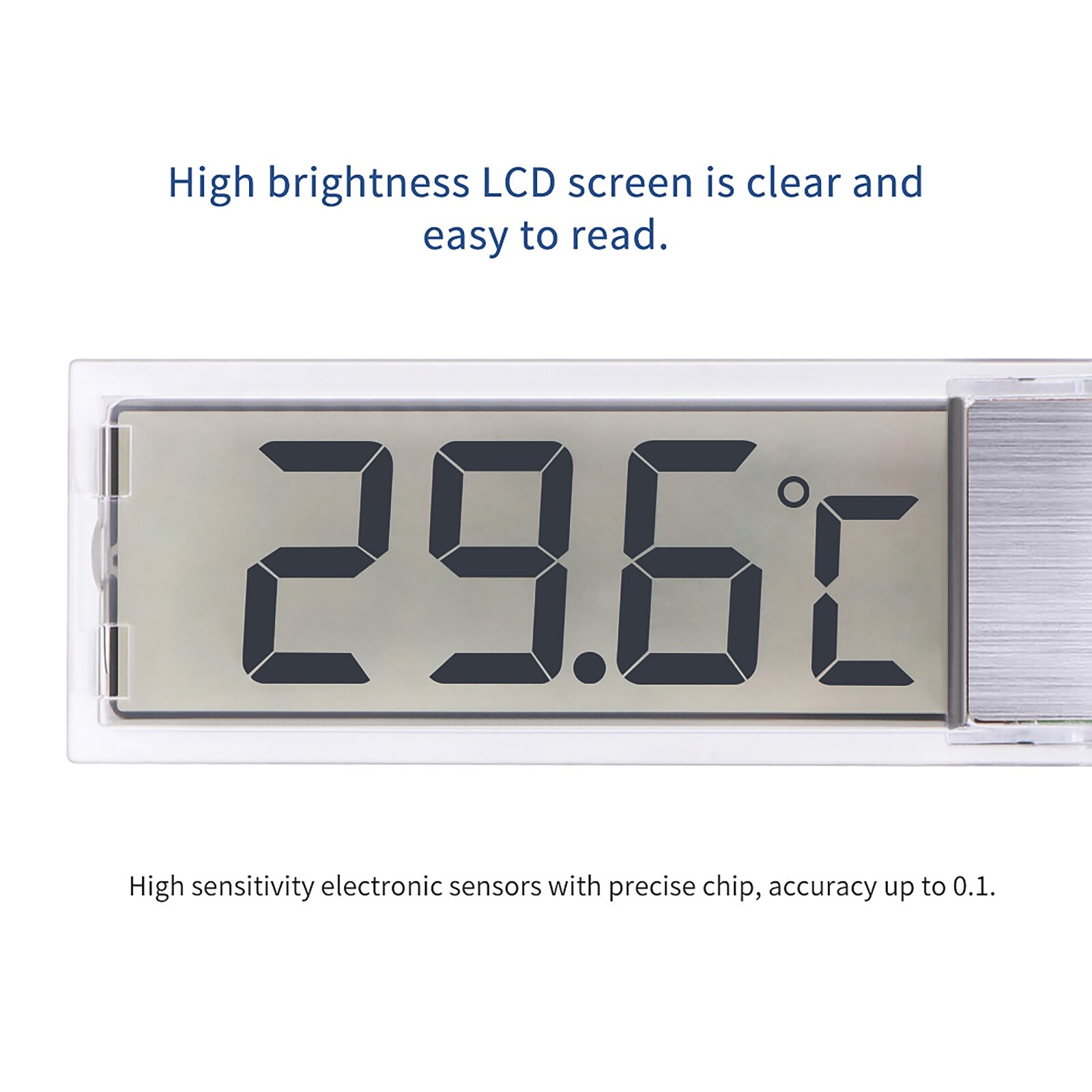 Fish Tank Thermometer Multi-Functionele Lcd 3D Digitale Elektronische Temperatuur Meting Water Tank Aquarium Thermometer