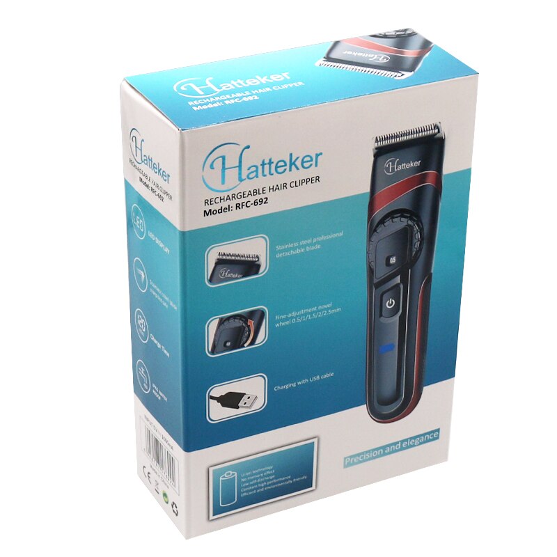 Cortapelos inalámbrico para hombres, maquinilla eléctrica para cortar el pelo, Barba, cortadora de pelo eléctrica a prueba de agua, kit