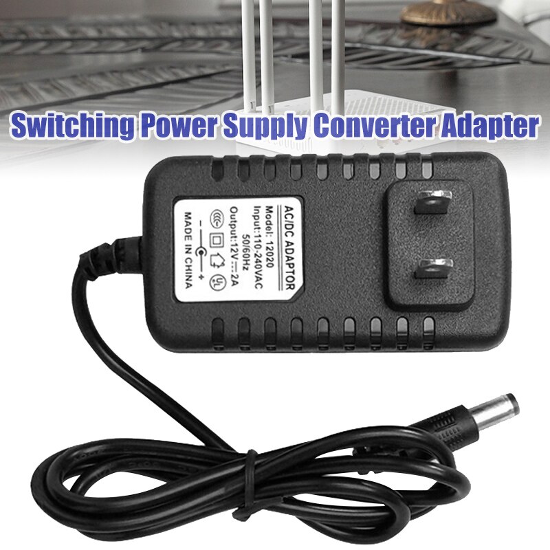 Us Plug Ac 100-240V Naar Dc 12V 2A Schakelende Voeding Converter Adapter Pr