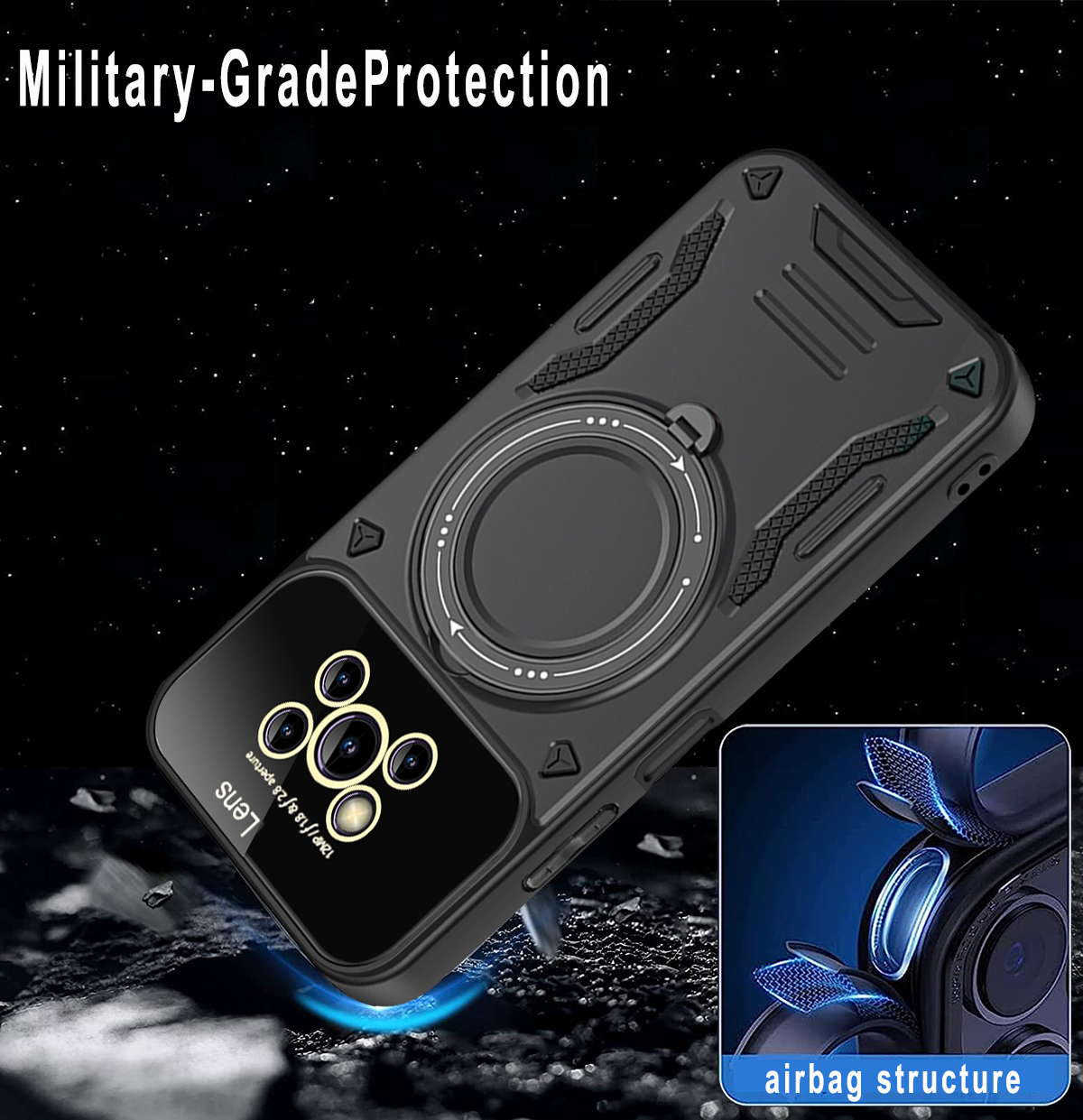 Para Xiaomi Poco X3 NFC funda para Magsafe funda de carga inalámbrica magnética para PocoX3 X3 X 3 Pro anillo soporte teléfono contraportada
