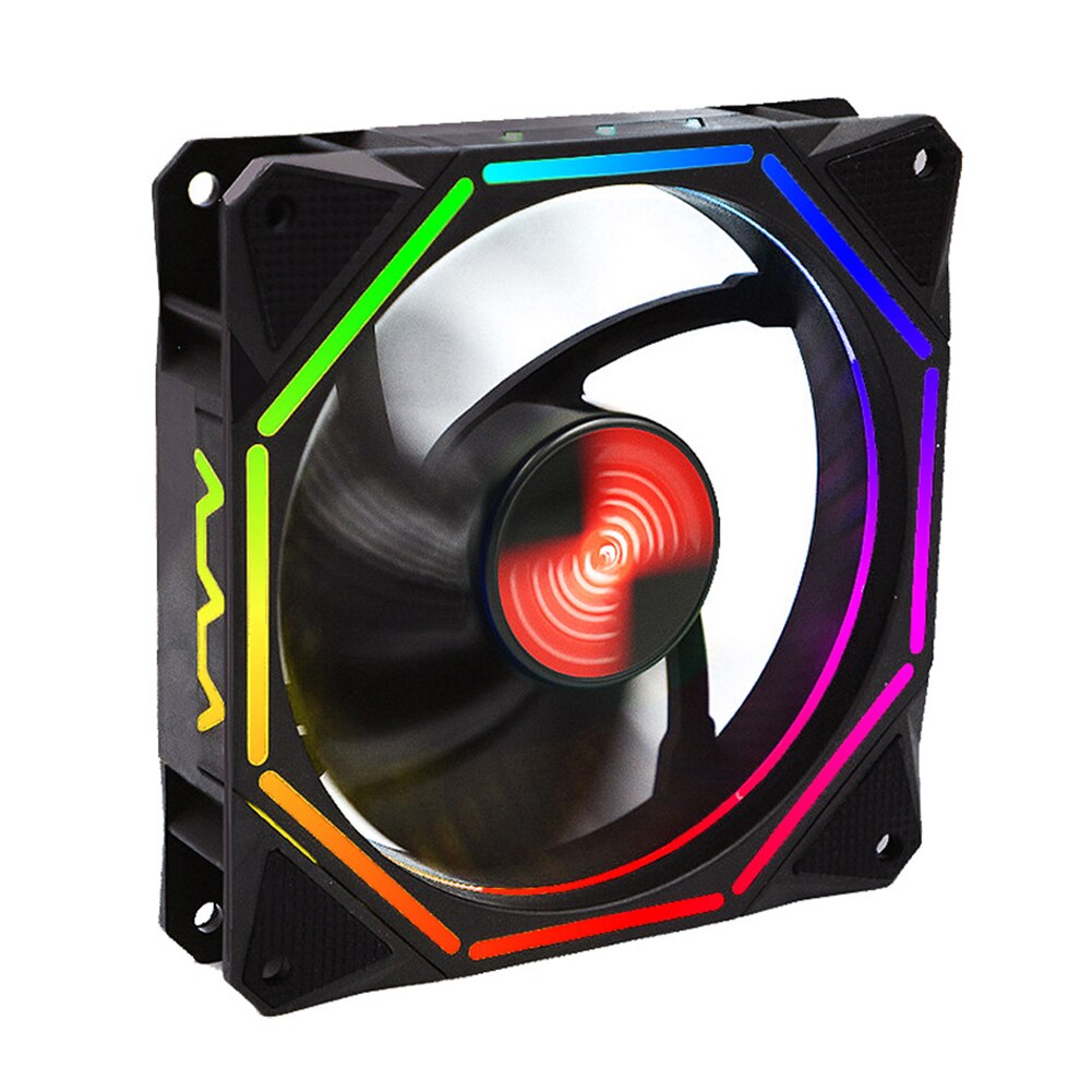 12cm Chassis RGB Adjust Accessories Computer Case Fan Universal Controller Low Noise Hydraulic Bearing Remote Control LED Lamp