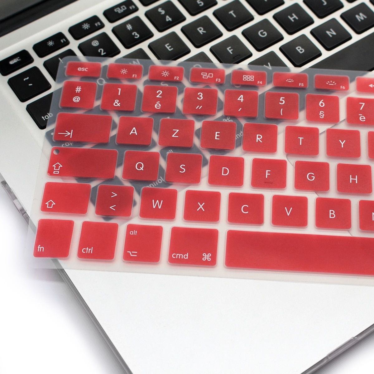 Rygou ranskalainen uk/eu clavier azerty silikoninäppäimistön kuori macbook prolle 13 " 15 " 17 " air 13 tuuman suojakalvo näppäimistölle