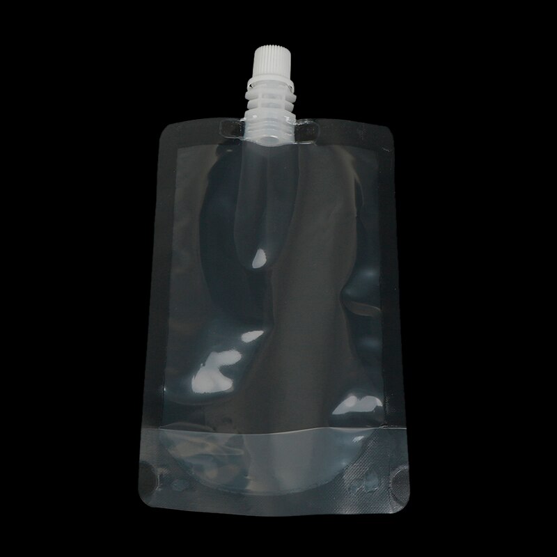 Bolsa de plástico transparente para bebidas y zumo, frasco transparente de succión para líquidos frescos, bolsillo de embalaje, 10 Uds., 200ml