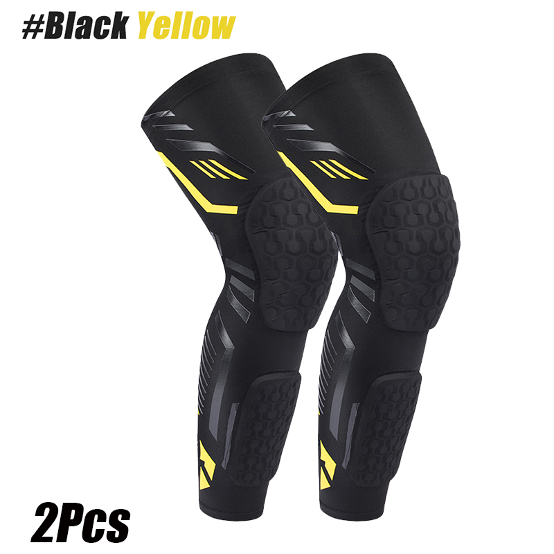 1/2PCS Knee Calf Padded Compression Leg Sleeve Thigh Sports Protective Gear Shin Brace Support for Football Volleyball Soccer